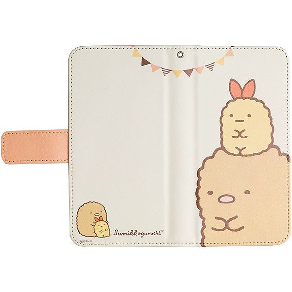 すみっコぐらしフリップカバー(とんかつとえびふらいのしっぽ・iPhone SE/5s/5)【2016年6月上旬お届け予定】