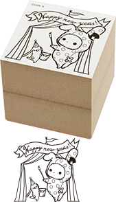 木製年賀スタンプ