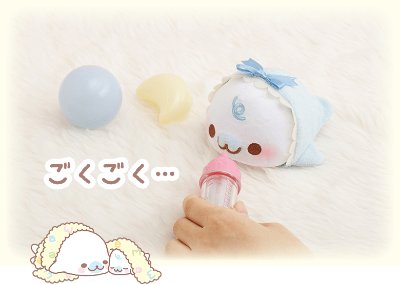 まめゴマ- 【限定】ベビーまめゴマおせわぬいぐるみセット