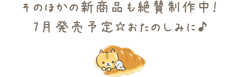 そのほかの新商品も絶賛制作中!7月発売予定☆おたのしみに♪