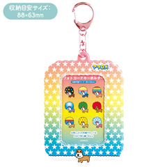 フォトカードキーホルダー（アフロ犬）