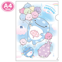 クリアホルダー（じんべえさんとふうせんうお）