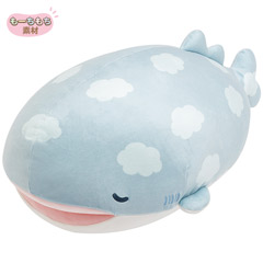 スーパーもーちもちすやすや抱きぐるみ（じんべえさんとふうせんうお・じんべえさん）