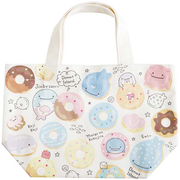 じんべえさん - ミニトートバッグ（じんべえさんとどーなつ島