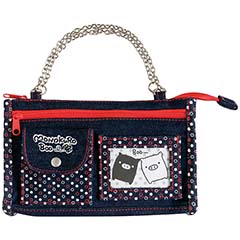 チェーン付ポーチ（モノクロブー）