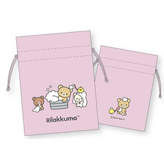 リラックマ 豆巾着（BASIC RILAKKUMA Favorite Things・お風呂）