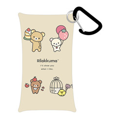リラックマ クリアマルチケース（BASIC RILAKKUMA Favorite Things・集合A）