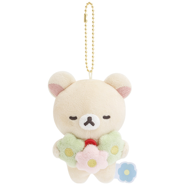 ぶらさげぬいぐるみ（BASIC RILAKKUMA Flower・コリラックマ）