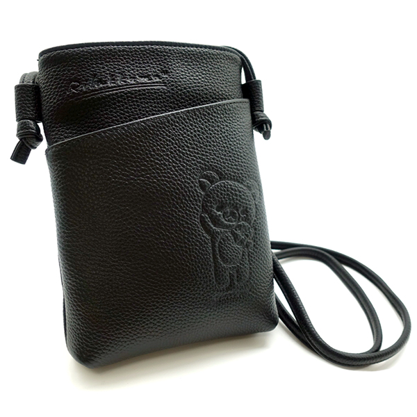 リラックマ スマホポシェット(ブラック)