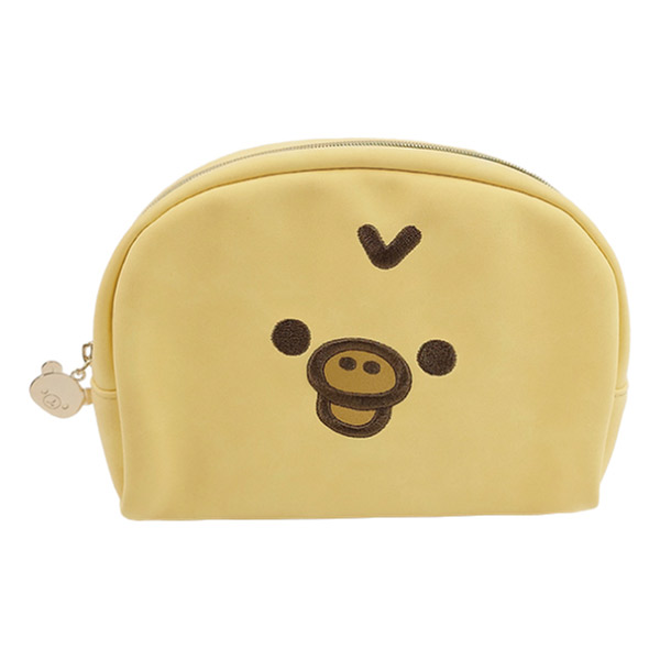 リラックマ ラウンドポーチ(フェイスシリーズ・キイロイトリ)