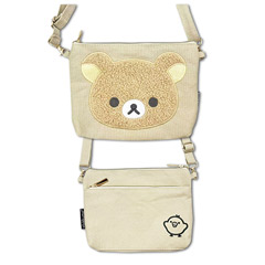 リラックマ ミニポシェット（立体アップリケ刺繍・リラックマ）