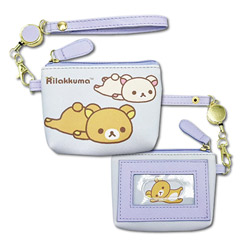 リラックマ リールパスポーチ(ブルー)