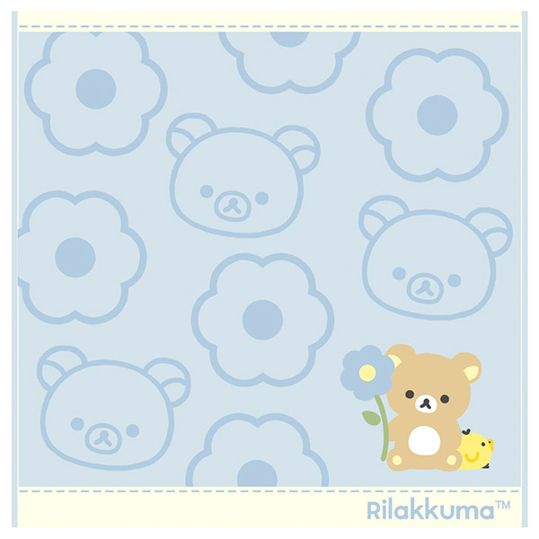 リラックマ - リラックマ タオルハンカチ（BASIC RILAKKUMA Flower