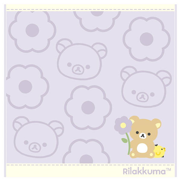 リラックマ - リラックマ タオルハンカチ（BASIC RILAKKUMA Flower