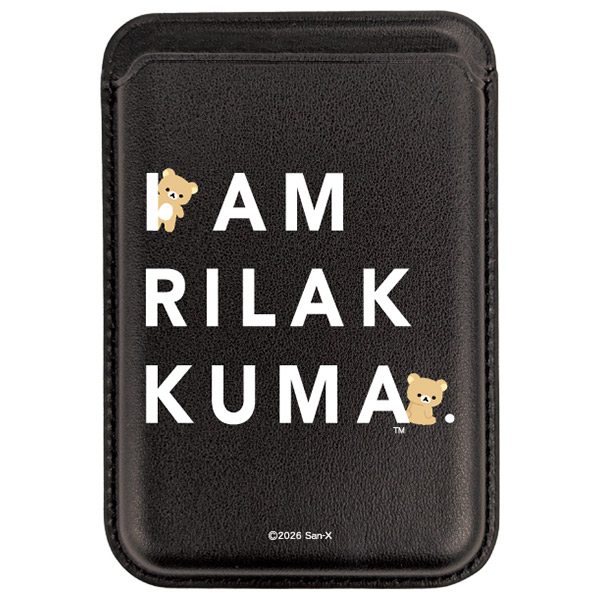 リラックマ - リラックマ MagSafe対応カードウォレット（ブラック