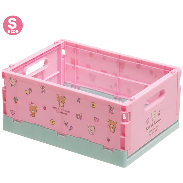 リラックマ 折りたたみコンテナ ｓ リラックマ ピンク サンエックスネットショップ