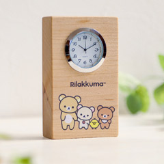 リラックマ 木製時計（NEW BASIC RILAKKUMA）【2025年9月下旬お届け予定】