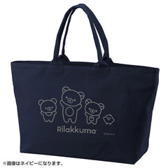リラックマキャンバスジップトートバッグ（NEW BASIC RILAKKUMA）