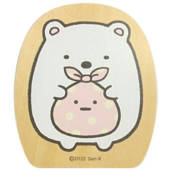 すみっコぐらし ビッグウッドクリップ（しろくま&ふろしき）