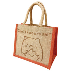 すみっコぐらしジュートマイバッグ（S・ねこ＆ざっそう）