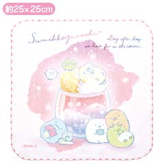 ミニタオル（すみっコぐらし・ピンク）