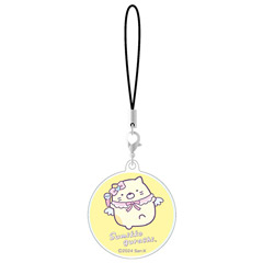 すみっコぐらし モバイルアクリルストラップ（天使なえびてんアイドル・ねこ）