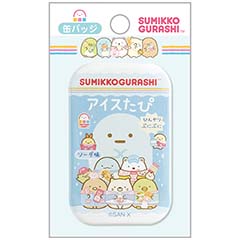 缶バッジ（わくわくたぴおかコンビニ・アイスたぴ）