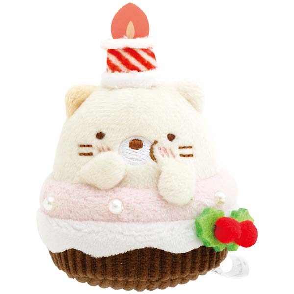 すみっコぐらし - てのりぬいぐるみ（おうちのすみっコクリスマス・ねこ（カップケーキ）） - サンエックスネットショップ