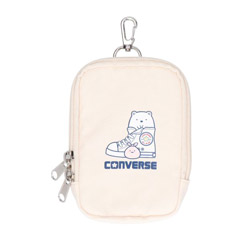 CONVERSE すみっコぐらしパスケース（しろくま・ベージュ）