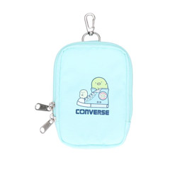 CONVERSE すみっコぐらしパスケース（ぺんぎん？・ブルー）