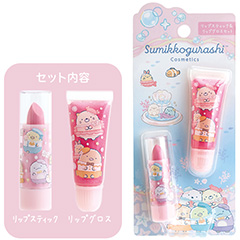 リップスティック＆リップグロスセット（すみっコぐらし・ぺんぎんラグーン（A））