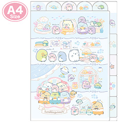 縦横インデックスホルダー（5ポケット）（ぺんぎんラグーン・B）