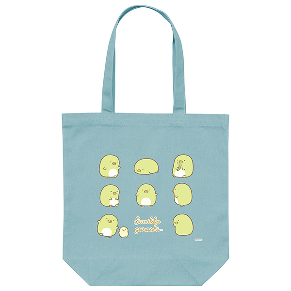 すみっコぐらし トートバッグ（ぺんぎん？・ミントグリーン）