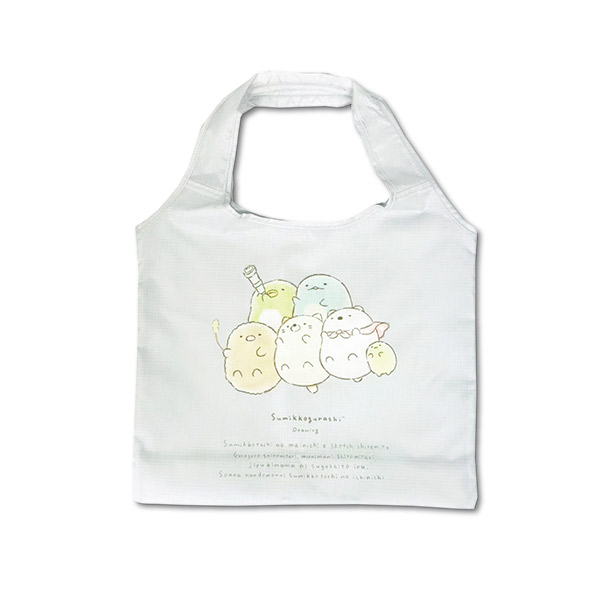 すみっコぐらし エコバッグ（すみっコドローイング・ブルー）