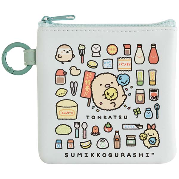 フラットポーチ(すみっコのおきにいり・とんかつ)