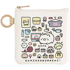 フラットポーチ（すみっコのおきにいり・ねこ）