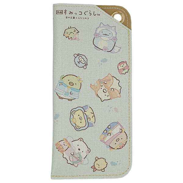 すみっコぐらし マルチメガネケース(映画 すみっコぐらし空の王国とふたりのコ・ちらし/グリーン)