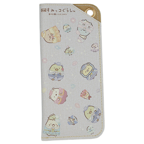 すみっコぐらし マルチメガネケース(映画 すみっコぐらし空の王国とふたりのコ・ちらし/ピンク)