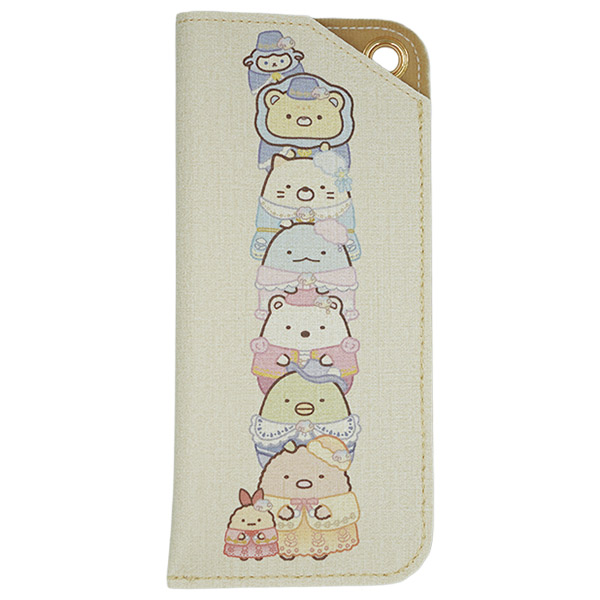 すみっコぐらし マルチメガネケース(映画 すみっコぐらし空の王国とふたりのコ・整列/ペールイエロー)