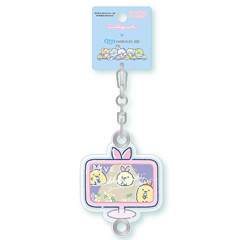 すみっコぐらし×HARUKAS300　SHIPPOSおうえんシャカシャカキーホルダー（C・テレビ）