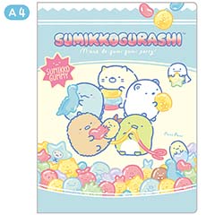 ハードカバーダブルクリアホルダー（グミグミパーティー・B）