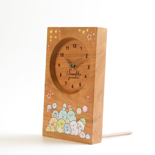 すみっコぐらし - すみっコぐらし 木製時計（いっしょにおとまり会） - サンエックスネットショップ