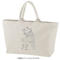 キャンバスジップトートバッグ（たれぱんだ・たれアイス）